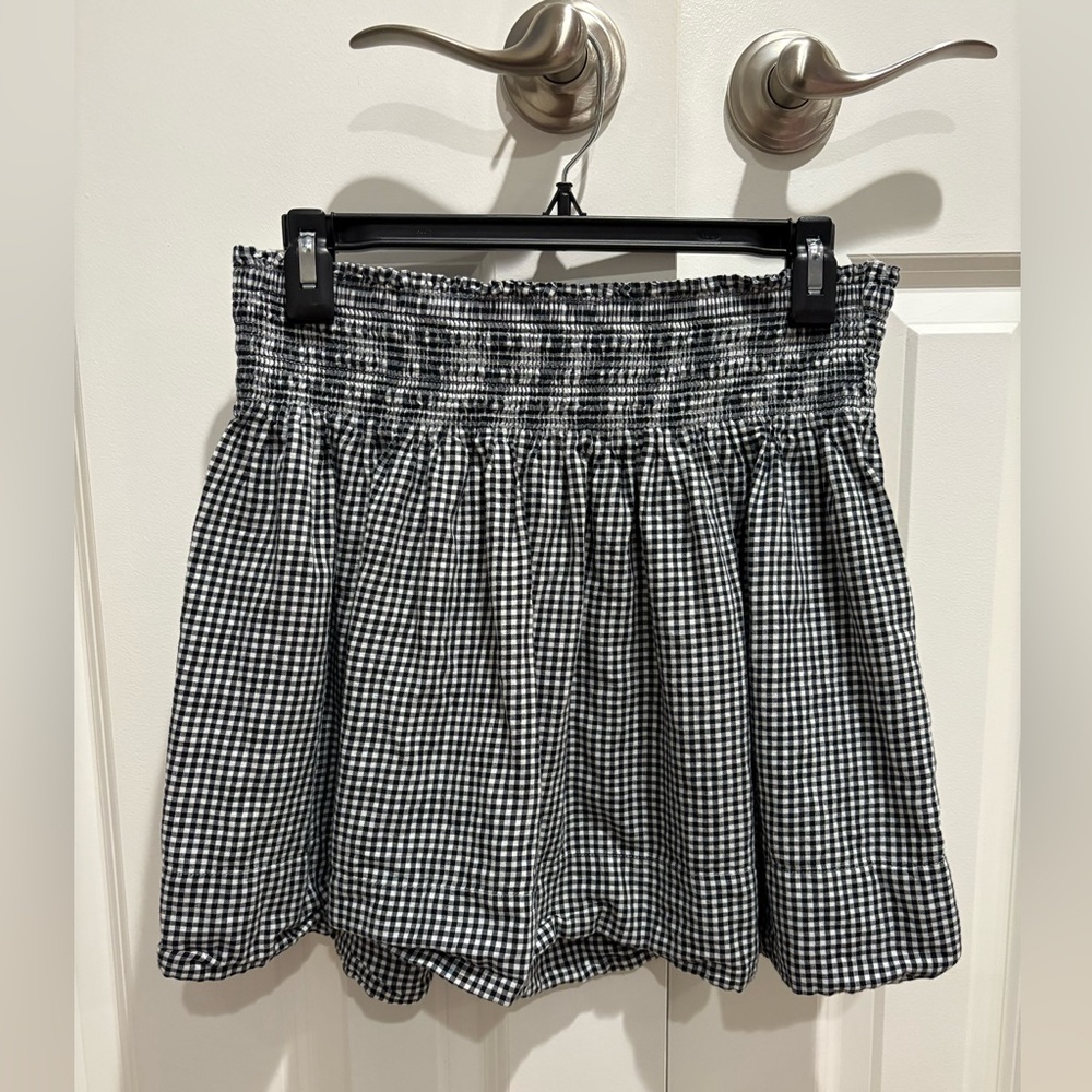 Black and White Gingham Skirt Size M